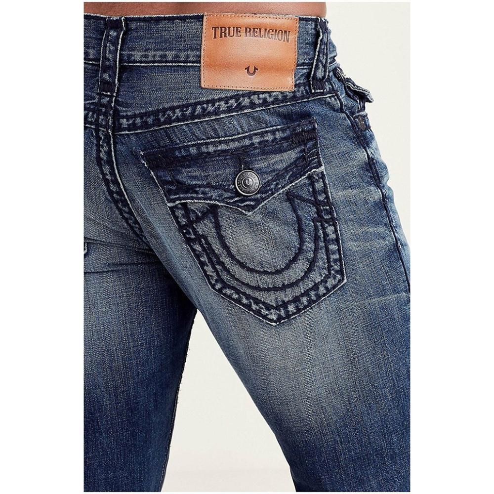 True Religion Men's Ricky Super T Distressed Jeans